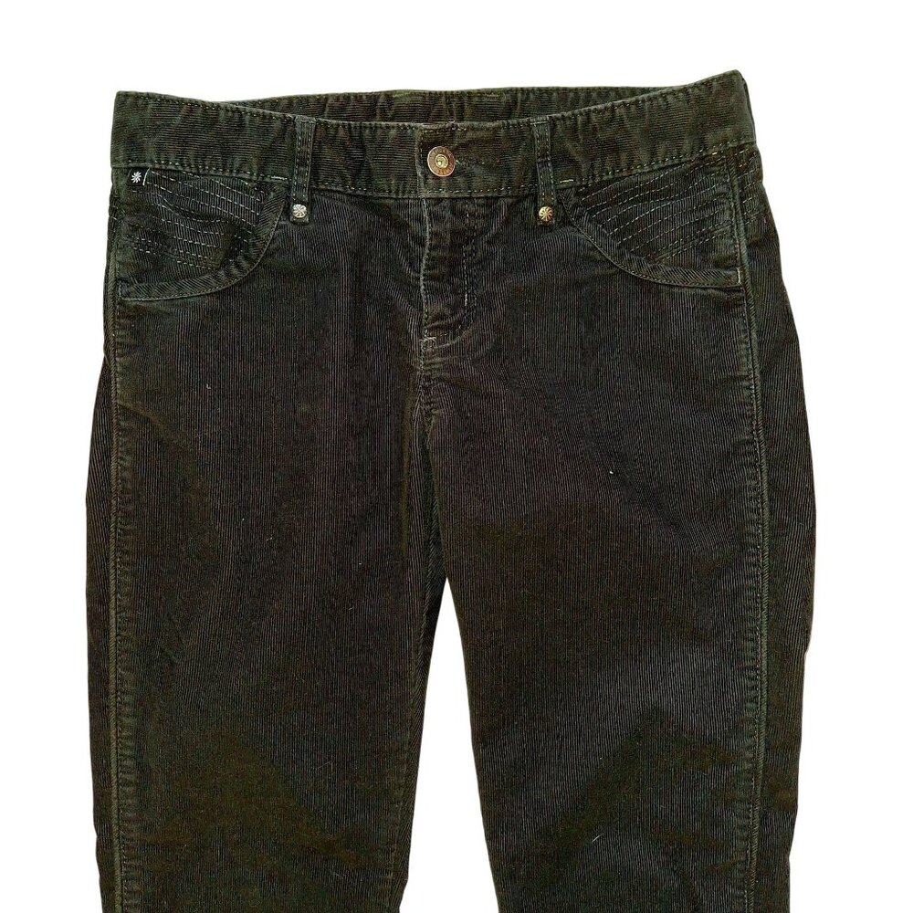 Athleta Black Corduroy Pants Size 6 With Adjustable Drawstring Waist